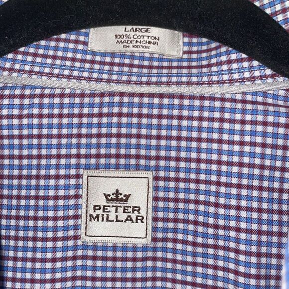 Peter Millar plaid button down shirt - Picture 4 of 7